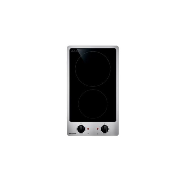 Cooktop Brastemp 2 Bocas Elétrico Vitrocerâmica Acabamento Inox BDF31AR – 220 Volts